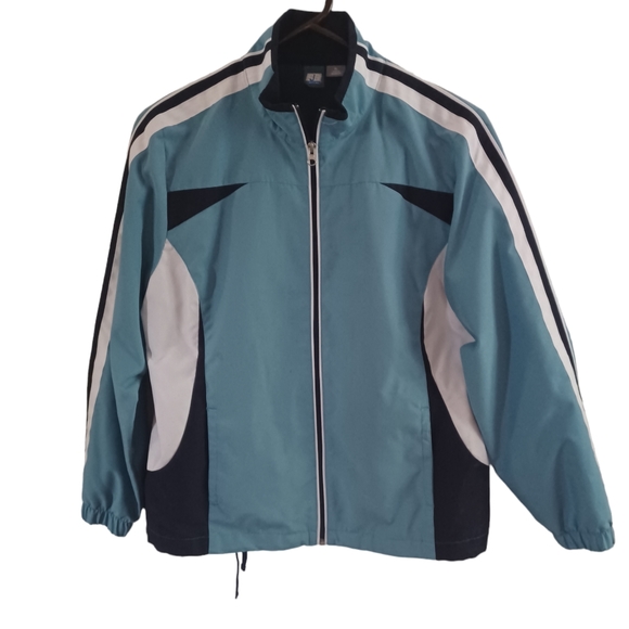 SJB active St John's Bay jogging/track suit  size PL blues/white - Picture 2 of 13